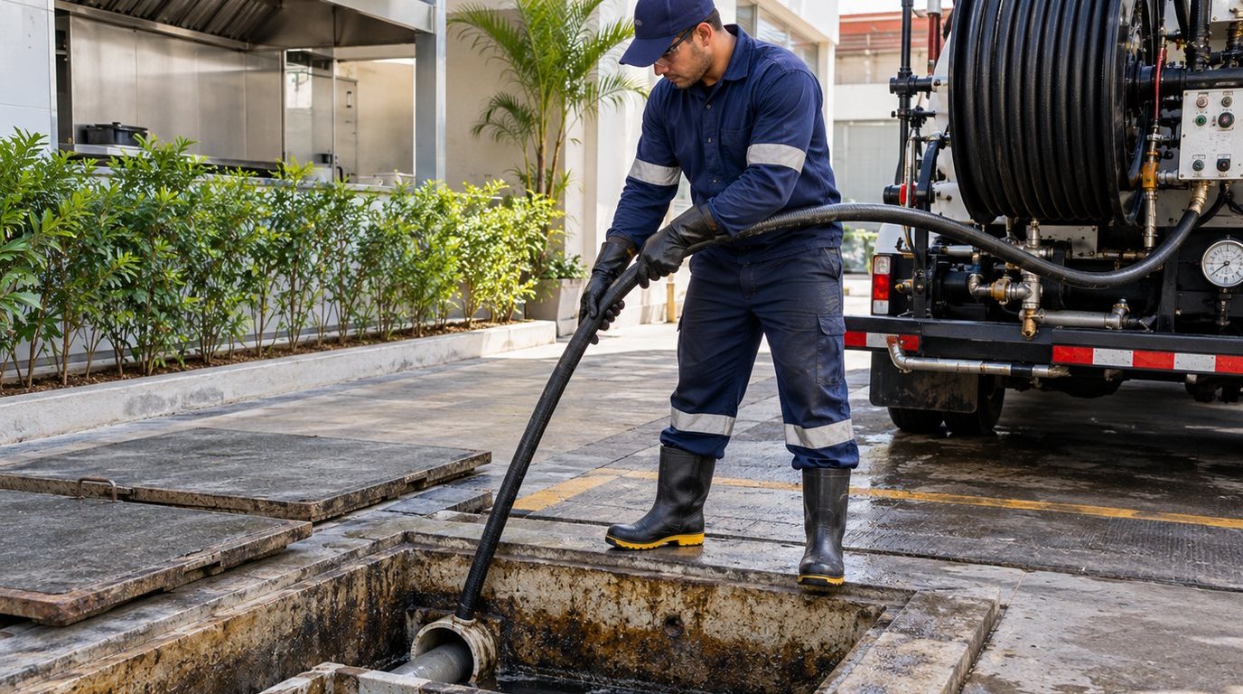 Hidrojateamento de Caixa de Gordura em Guarulhos‑SP