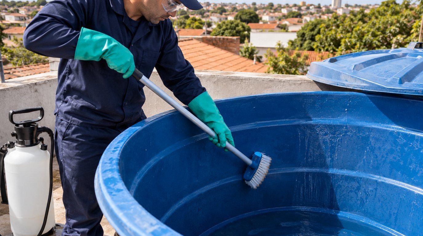 Higienização e Desinfecção da Caixa d'Água em Guarulhos‑SP