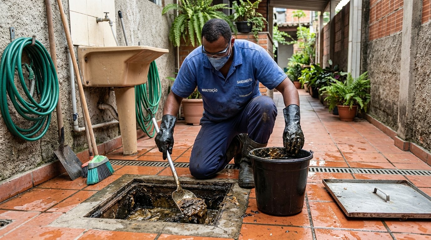 Limpeza de Caixa de Gordura Comercial em Guarulhos‑SP